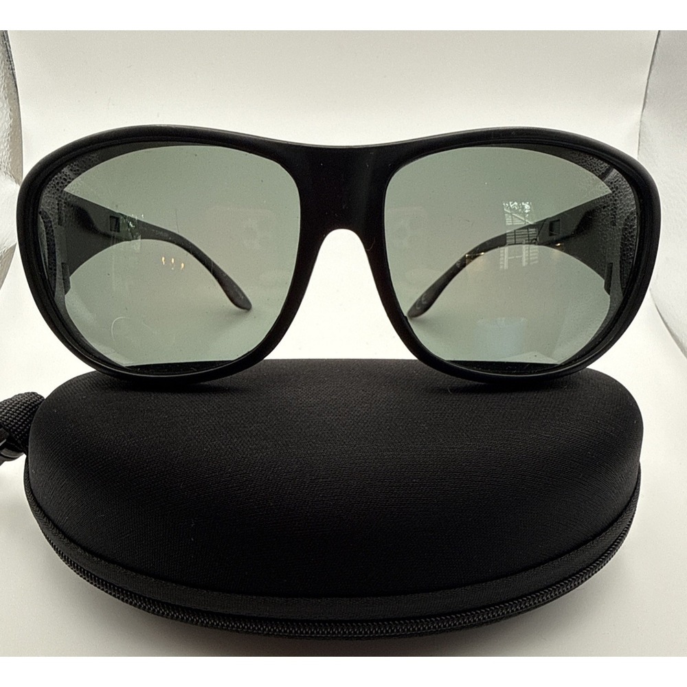 Polar Optics polarized fitover large sunglasses black with case